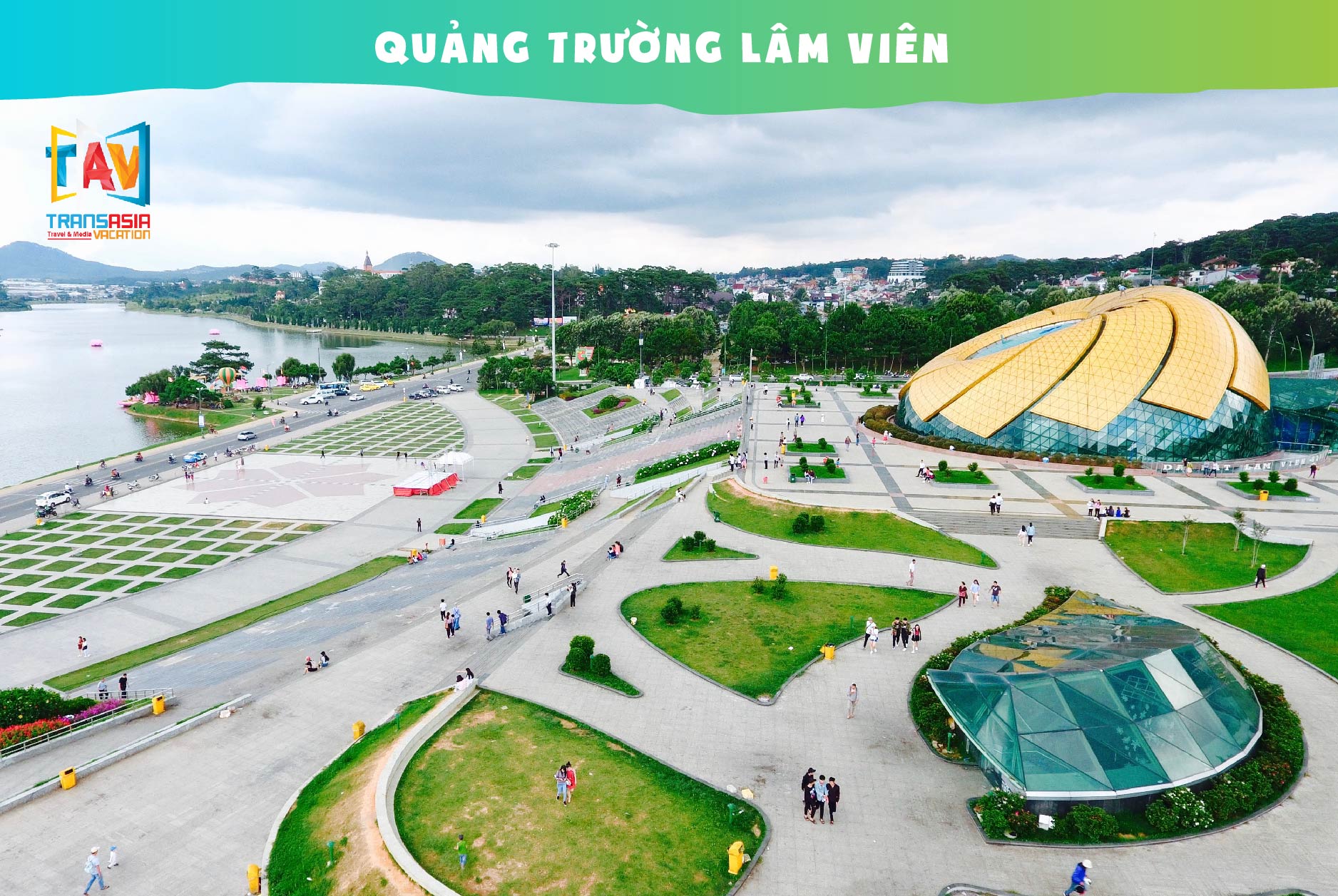 Quảng trường Lâm Viên - Tour du lịch Đà Lạt 3N3D - khách sạn 3 sao - khởi hành T6 hàng tuần cùng TAV TRAVEL